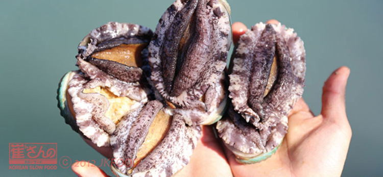 韓国ワンド産のアワビ